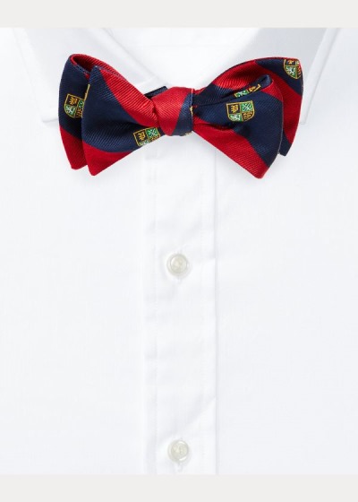 Corbatas Polo Ralph Lauren Hombre Azul Marino / Rojos - Silk Club Bow - DPJVZ0189